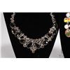 Image 2 : Selection of sterling silver necklaces, all set with a variety of faceted gemstone/ gemstone like an