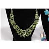Image 2 : Selection of sterling silver necklaces, all set with a variety of faceted gemstone/ gemstone like an