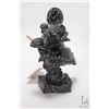 Image 2 : Inuit soapstone carving "Drum Dancer" signed by artist Adamie Sharkey, 8" in height