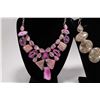 Image 2 : Three sterling silver necklaces, set with faceted gemstone/ gemstone like and natural stones etc. pl
