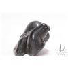 Image 2 : Inuit soapstone carving of a seal and fish, signed by artist Mary ???, 4 1/2" in height