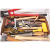Image 2 : Tray of tools including bolt cutters, files, different styles of hammers, chisels, 24" bolt cutter e