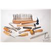 Image 1 : Selection of leather working tools including stamps, hammers, hole punch etc.
