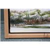 Image 3 : Framed oil on canvas painting of a snowy sky mountainscape, signed by artist Richard Dixon, 38" X 50