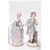 Image 6 : Vintage hand painted figurines including Royal Dux 10" lady, plus a couple and a small trumpeter