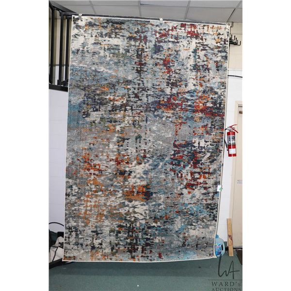 Safabieh "Madison" synthetic carpet in gray and blue, new showhome decor, 70" X 108"