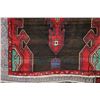 Image 2 : 100% handmade Iranian wool carpet runner "Hamdan" with black background, double medallion and highli