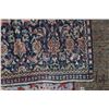 Image 2 : 100% handmade Iranian wool carpet "Mahal" with blue background, geometric pattern and highlights of 