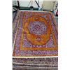 Image 1 : New Premium Collection Sizan blended carpet with center medallion, gold background with purple and b