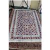 Image 1 : New Premium Collection Sizan blended carpet in overall floral design, shimmering gold, and gray and 