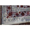 Image 2 : New Premium Collection Sizan blended carpet in overall floral design, shimmering gold, and gray and 