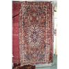 Image 1 : 100% handmade Iranian wool carpet "Bakhtyar" with overall floral design and highlights of red, blue,