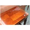 Image 2 : Semi contemporary, matched grain sofa table made by Gordon's Fine Furniture Tennesee, 26" H X 54" W 