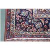 Image 2 : 100% handmade Iranian wool carpet " Esfahan" with center medallion, red background and floral design