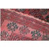 Image 3 : 100% handmade Iranian wool carpet "Turkmann" with red background and overall geometric design with b
