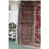 Image 1 : 100% handmade Iranian wool carpet runner " Hamdan" overall geometric pattern and highlights of black