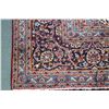 Image 2 : 100% handmade Iranian wool carpet "Kashan" with center medallion, red background and overall floral 