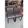 Image 1 : Urban Barn set of four upholstered "Barkley" dining chairs on metal bases, currently available on we