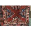 Image 2 : 100% handmade Iranian wool carpet runner, "Zanjan" with triple medallion, red background and highlig