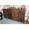 Image 1 : Modern six drawer bedroom chest, 37" H X 64" W X 20" D