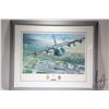 Image 2 : Framed limited edition print titled "Farewell 418" 63/800, outside dimensions 31" X 38". NOTE: This 