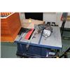 Image 2 : Mastercraft contractors table saw with folding stand and handmade circular saw blade holder containi