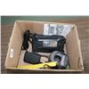 Image 2 : Ryobi 18V edge trimmer and chainsaw with two batteries, two charger, chainsaw blade sharpener, and f