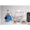 Image 2 : Selection of collectibles including handpainted Royal Winton lidded dish, Oriental cocoa pot, KPM te