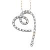 Image 1 : Diamond Heart Chain Link Necklace