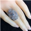 Image 3 : Estate Sterling Silver Edwardian Style CZ Ring