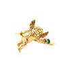 Image 1 : Emerald Cherub Cupid Angel Ring