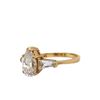 Image 2 : Yellow Gold Pear Cut Cubic Zircon Ring