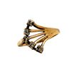 Image 1 : 14k Yellow Gold Diamond Cocktail Ring
