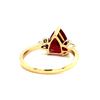 Image 4 : Trillion Cut Lab Ruby Diamond Ring