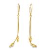 Image 1 : Italian 14k Yellow Gold Dangle Earrings