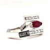 Image 2 : GIA Certified Burma Ruby & Diamond Ring