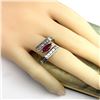 Image 6 : GIA Certified Burma Ruby & Diamond Ring