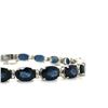 Image 1 : Sapphire and Diamond Eternity Bracelet Signed EFFY