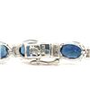 Image 2 : Sapphire and Diamond Eternity Bracelet Signed EFFY
