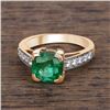 Image 2 : Zambian Emerald and Diamond Ring