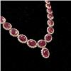 Image 2 : GIA Certified Burma Ruby and Diamond Necklace