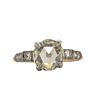 Image 1 : Rose Cut 1.60 CT Diamond Solitaire Cathedral Ring