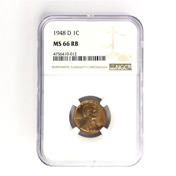 1948 D Lincoln Cent MS66RB