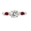 Image 1 : Ruby & Diamond Ring 18KT E Color