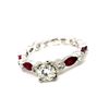 Image 2 : Ruby & Diamond Ring 18KT E Color