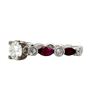 Image 3 : Ruby & Diamond Ring 18KT E Color