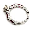 Image 4 : Ruby & Diamond Ring 18KT E Color