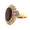 Image 2 : Ruby (8.15ct) & Diamond Bubble Halo Ring