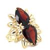 Image 1 : Vintage Estate Garnet Ring - Unique Design
