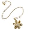 Image 2 : Fancy Colored Diamond Flower Necklace